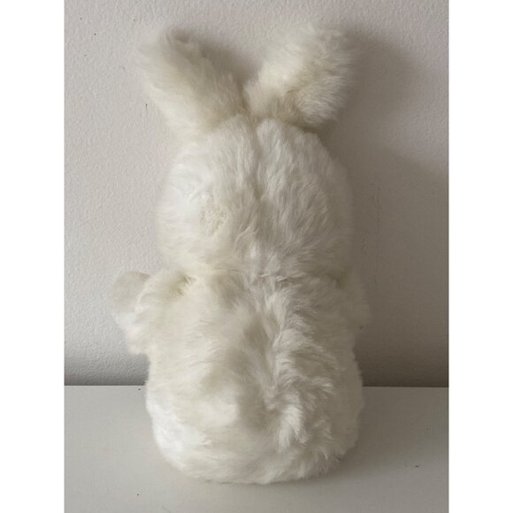 White Bunny Plush Lovey sitting holiday 12 inches unisex - Picture 5 of 9